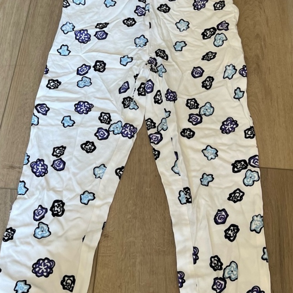 Marni White Floral Ankle Pants